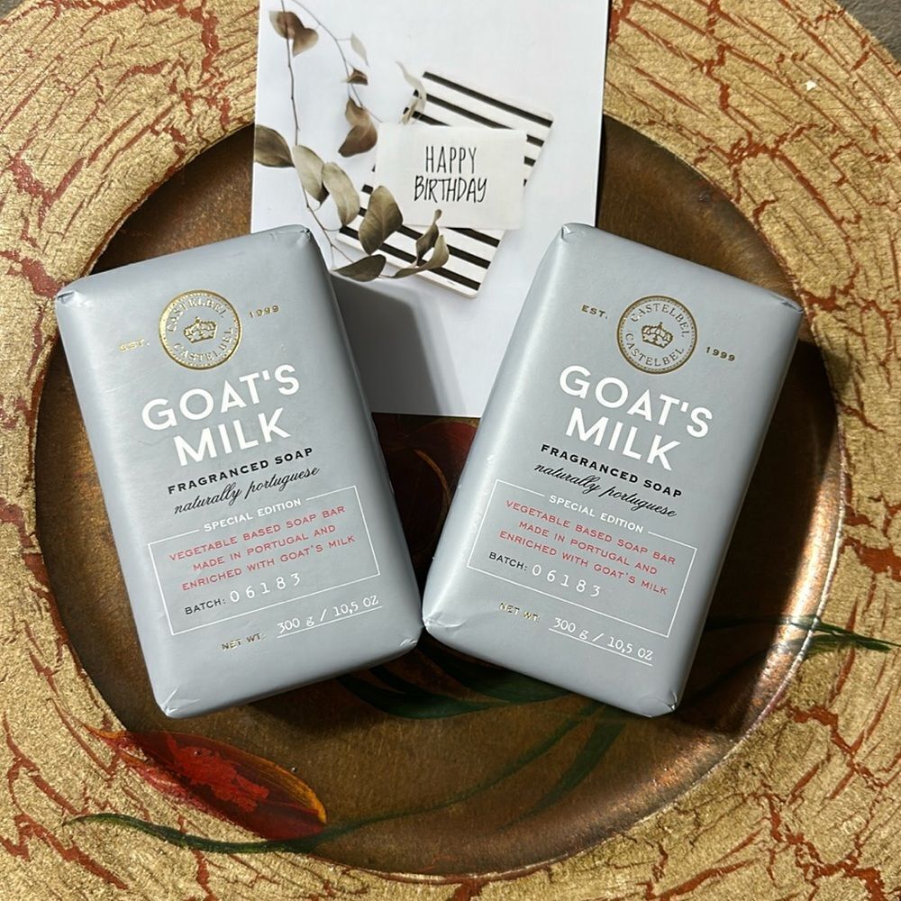CASTELBEL Special Edition GOAT’s Milk Fragranced Soap Bars 2 Bars